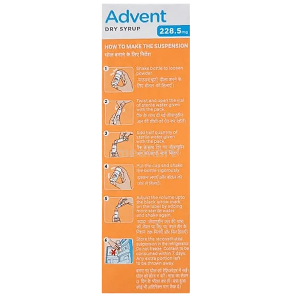advent 228.5mg syrup 30 ml
